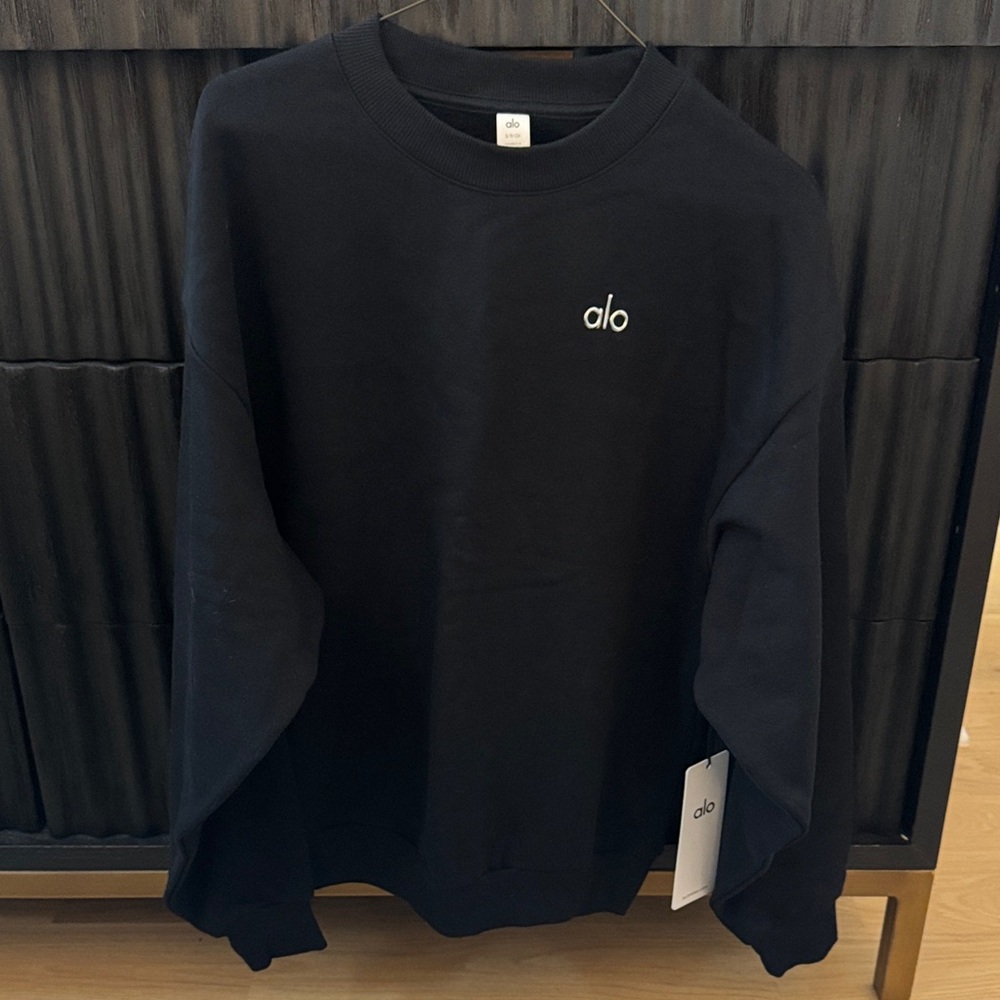 ALO Yoga Women’s Accolade Crewneck Sweatshirt Black Size Small